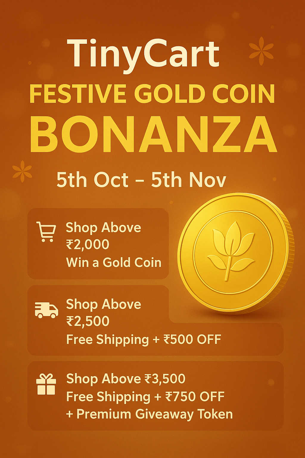 This Festive Season, TinyCart is Giving You a Chance to Win Gold Coin