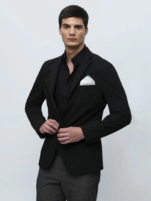 Selected Home Black Slim Fit Full Sleeves Formal Shirt