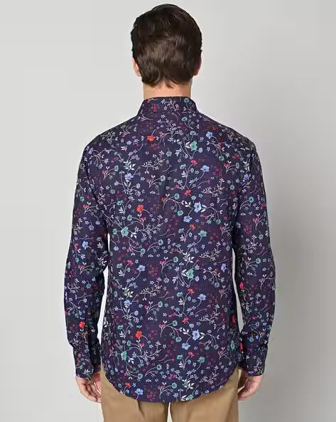 MUFTI Floral Print Slim Fit Shirt