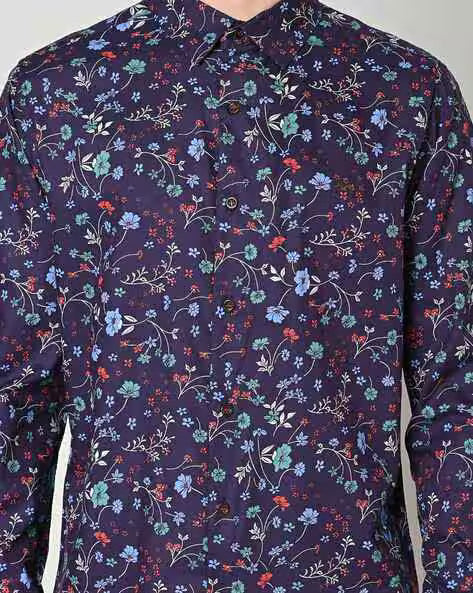 MUFTI Floral Print Slim Fit Shirt