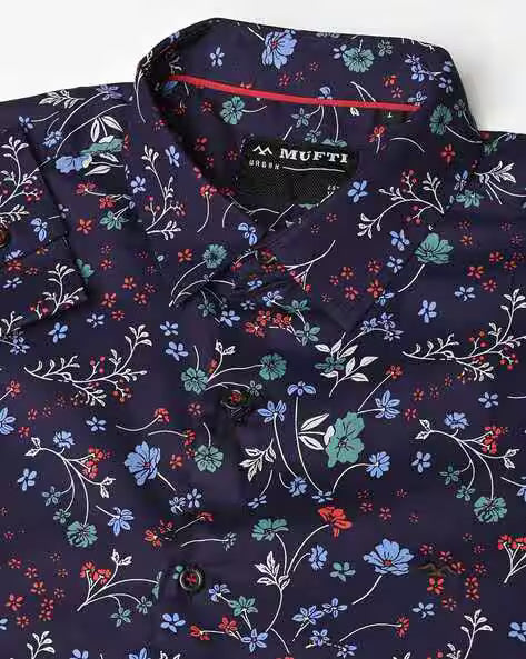 MUFTI Floral Print Slim Fit Shirt