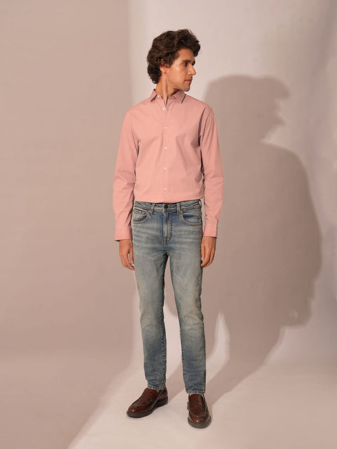 Selected homme Ash Rose Cotton Formal Shirt