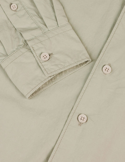 Flying Machine Light Green Spread Collar Cotton Shirt