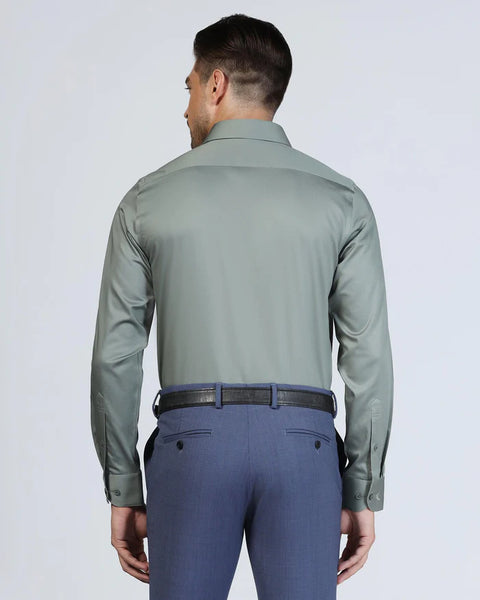 BLACKBERRYS Non Iron Formal Olive Solid Shirt