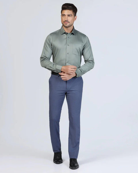BLACKBERRYS Non Iron Formal Olive Solid Shirt