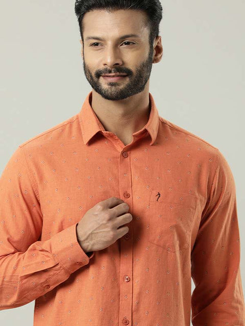 Men Printed Full Sleeve Cotton Shirt