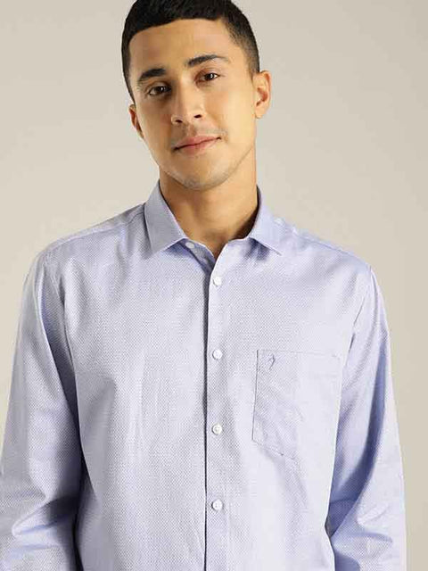 Indian terrain Men Solid Full Sleeve Cotton Shirt