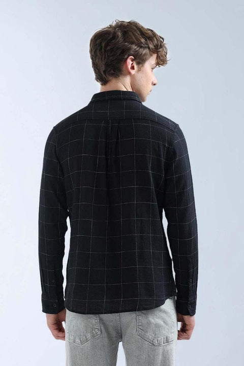 Flying Machine Checks Cotton Regular Fit Men's Casual Wear Shirt