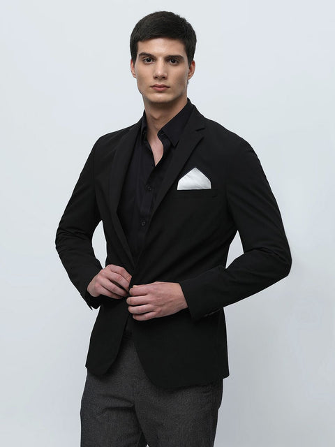 SELECTED HOMME Black Slim Fit Full Sleeves Formal Shirt