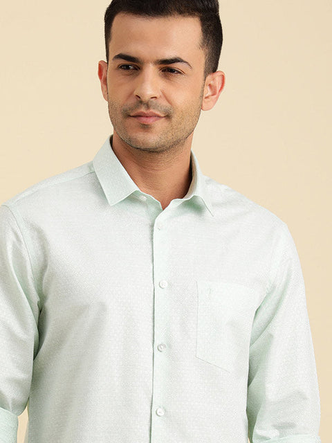 BUY INDIAN TERRAIN Men Solid Full Sleeve Cotton Shirt