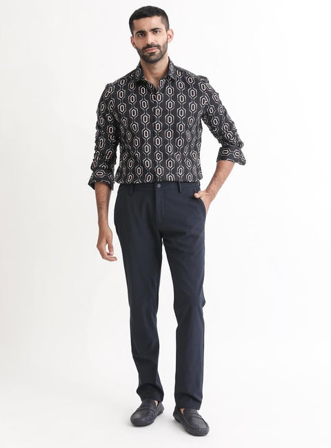 RARE RABBIT Men Printed Regular Fit Casual Shirt