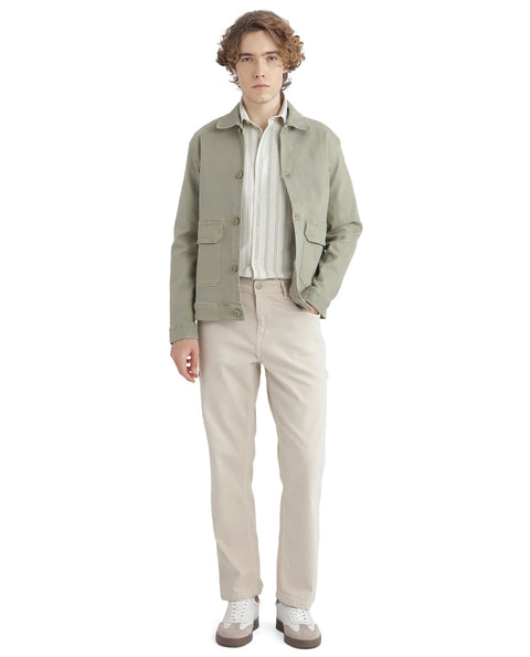 RARE RABBIT REGULAR FIT STRIPED PRINT SHIRT LORW - PASTEL GREEN