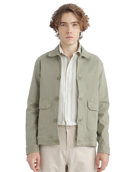 RARE RABBIT REGULAR FIT STRIPED PRINT SHIRT LORW - PASTEL GREEN