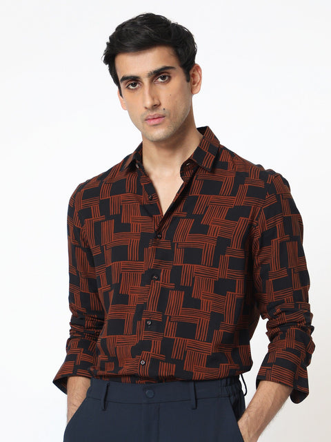 Rare Rabbit Hicks Printed Shirt Multi-Color