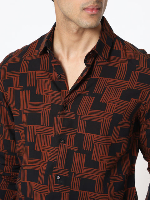 Rare Rabbit Hicks Printed Shirt Multi-Color