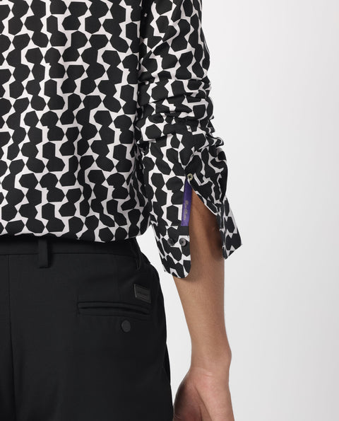 BUY RARE RABBIT REGULAR FIT GEOMETRIC PRINT SHIRT