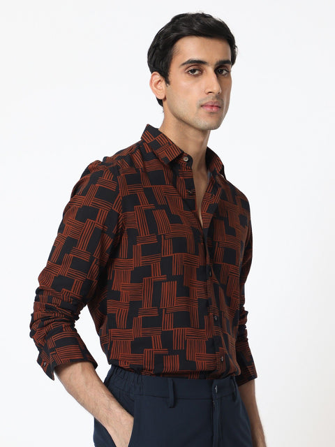 Rare Rabbit Hicks Printed Shirt Multi-Color