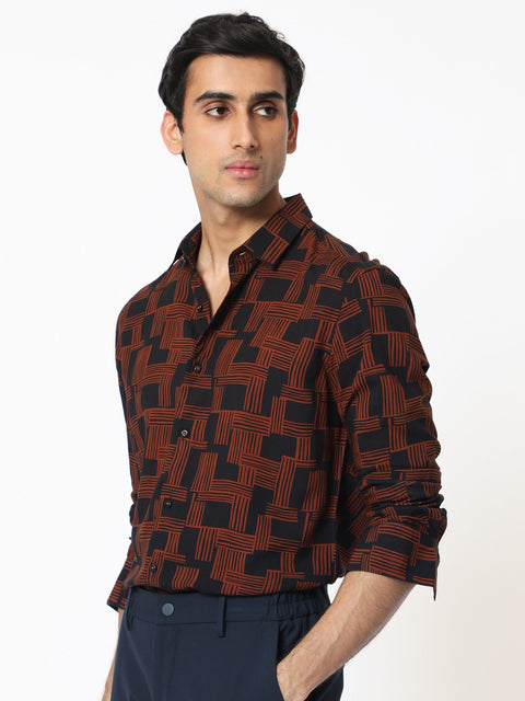 Rare Rabbit Hicks Printed Shirt Multi-Color