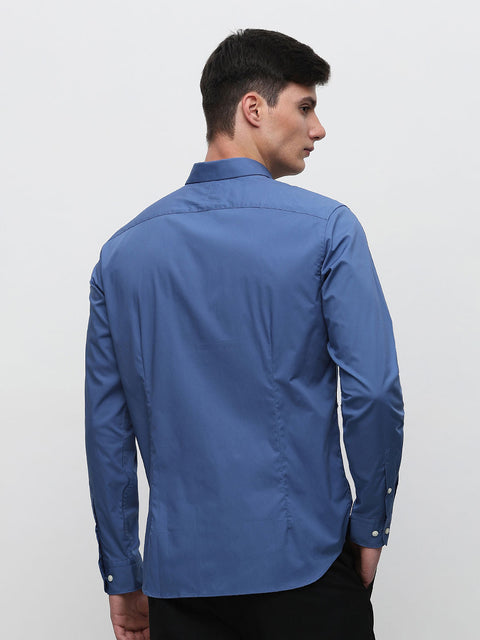 SELECTED HOMME Blue Slim Fit Formal Shirt