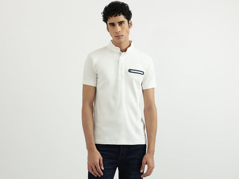 Benetton  Men Solid Polo Neck Polo T-Shirt