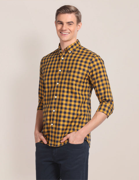 U.S. Polo Assn. Cotton Checked Casual Shirt