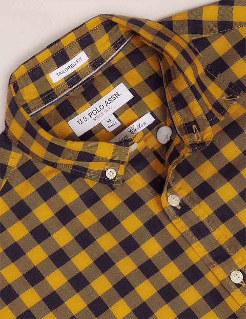 U.S. Polo Assn. Cotton Checked Casual Shirt