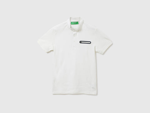 Benetton  Men Solid Polo Neck Polo T-Shirt