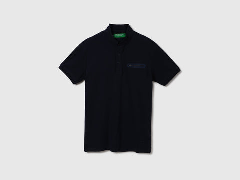 Benetton  Men Solid Polo Neck Polo T-Shirt