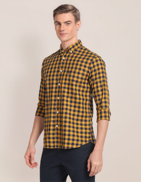 U.S. Polo Assn. Cotton Checked Casual Shirt