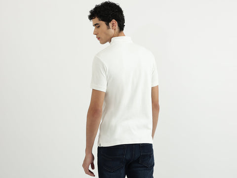 Benetton  Men Solid Polo Neck Polo T-Shirt