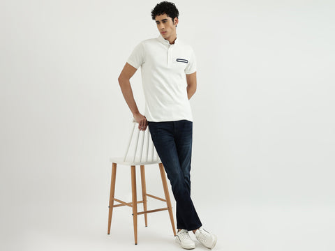 Benetton  Men Solid Polo Neck Polo T-Shirt