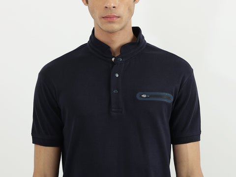 Benetton  Men Solid Polo Neck Polo T-Shirt