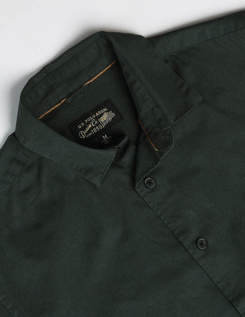 U.S. Polo Assn. Denim Co. French Placket Solid Shirt